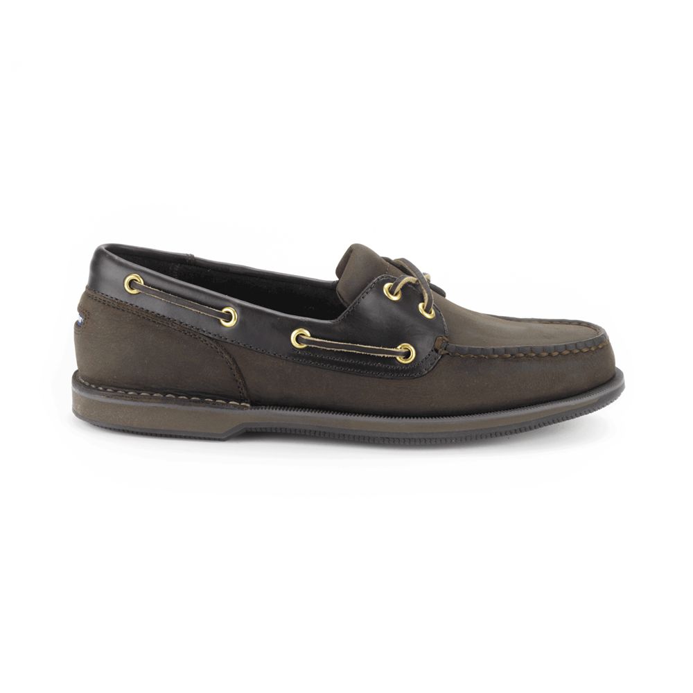 Rockport Canada Perth - Mens Boat Shoes Chocolate (GRA536048)